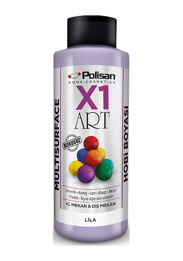 Polisan X1 Art Multisurface Hobi Boyası Lila 120 ML