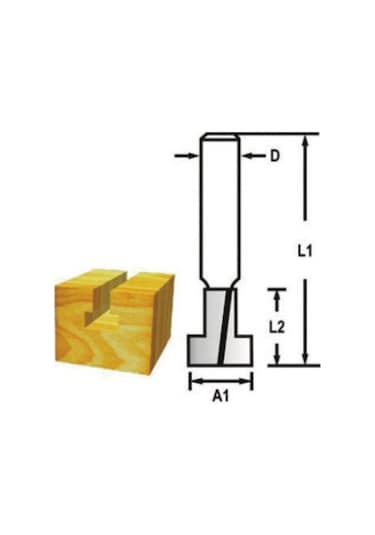 Topshop Th14512 Kanal Açma Fitil Freze Bıçağı 32 Mm