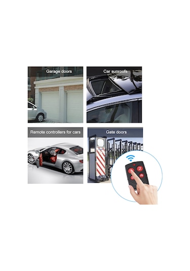 Skycity 300-915mhz Çok Frekanslı 4 Tuşlu Kumanda Kopyalayıcı - Garaj Kapısı, Elektrikli Kapı, Araç Kontrolü İçin Kablosuz Uzaktan Kumanda Tek Adet