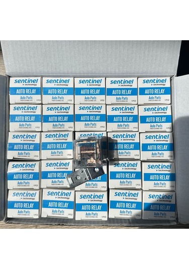 Sentinel Mini Röle Şeffaf 12v 40a 5p 87a Ledli 25 Adet