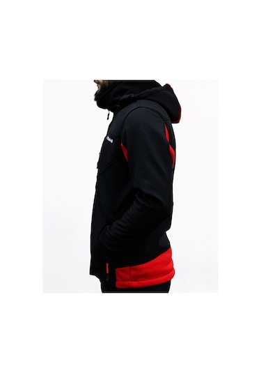 Mudwill Softshell Erkek Mont Ceket Kırmızı-Siyah