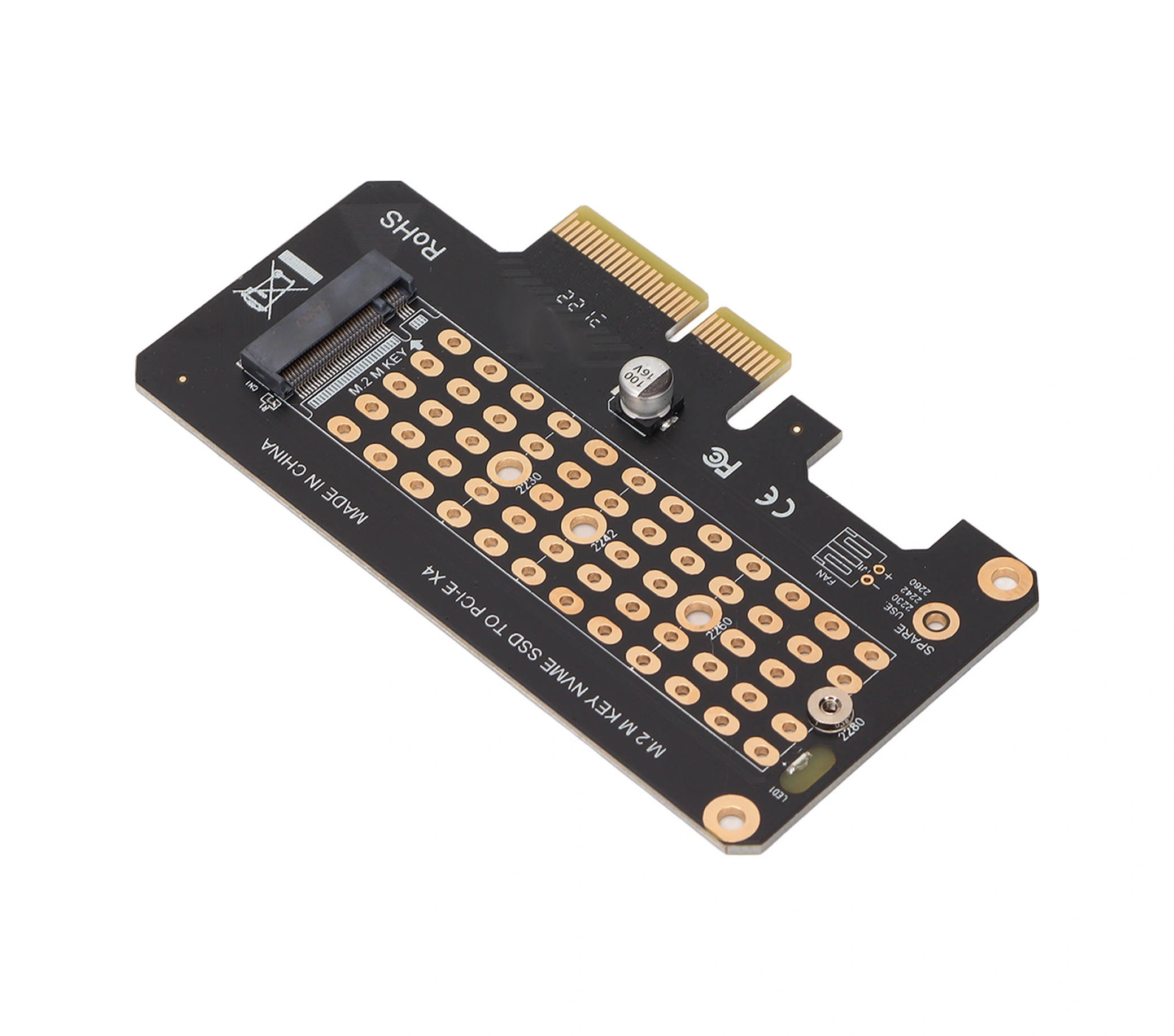 Xiyyadms M.2 Nvme M Key Ssd'den Pcıe 3.0'a X4 Donüştürücü Kartı - 32gbps Hız, 2230/2242/2260/2280 Destekli, Win/mac/linux Uyumlu, Yarı Yüksek Panelli Genişletme Kartı