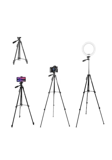 Np-3180s Bt Kumandalı Kamera Telefon Tutucu Tripod 129cm-al4646