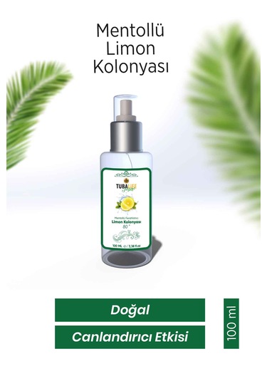 Tubalife 80 Derece Mentollü Limon Kolonyası 100 ML
