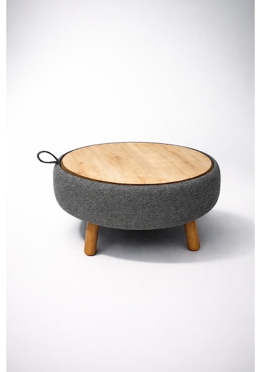 İrina Sandıklı Mekanizmalı Orta Sehpa/bench, Gri
