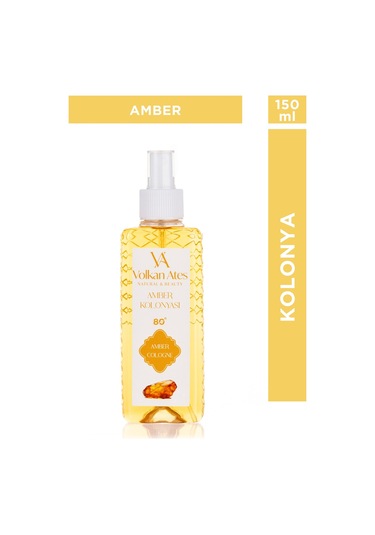 Volkan Ates Natural & Beauty Parfümlü Kolonya - Amber 150 Ml