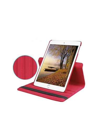 iPad Uyumlu 10.2 Uyumlu" 2021 (9.Nesil) Fuchsia Dönebilen Standlı Kılıf