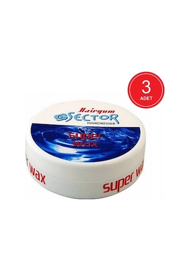 Sector Hairgum Ultra Strong Süper Wax 3 x 150 ML