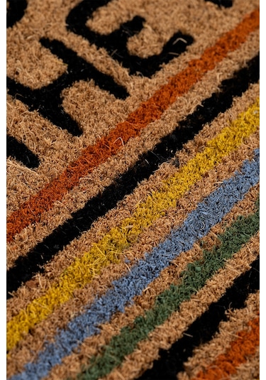 Coco Mottolu Kıl Kapı Önü Paspası 40x60 3677 Natural