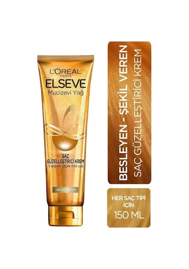 Elseve Mucizevi Yağ Besleyici Bakım Şampuanı 2 x 390 ML + Güzelleştirici Saç Kremi 150 ML