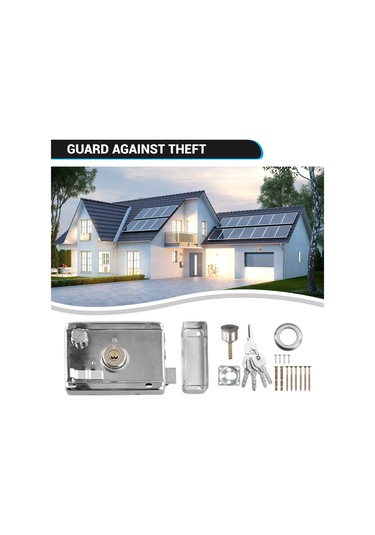 Nayomiglow Dış Kapı Kilitleri Güvenlik Hırsızlık Önleme Kilidi Çoklu Sigorta Kilidi Ahşap Kapı Kilidi Donanım İç Yurt