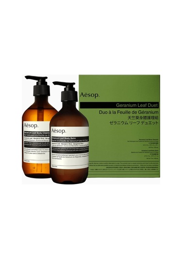 Aesop Geranium Leaf Duet Vücut Temizleme Ve Bakım Seti Duş Jelleri 2 X 500 Ml
