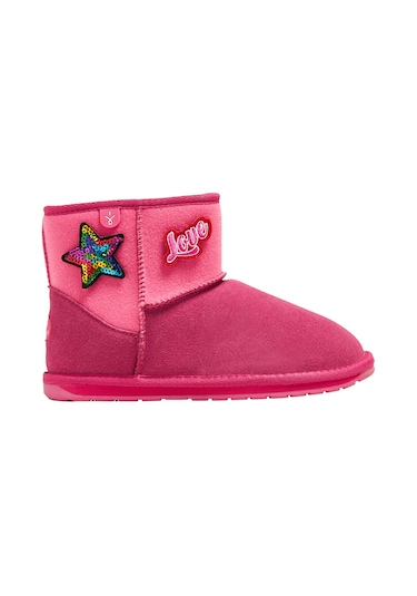 Emu Australia Emu Australia Wallaby Mini Play Unisex Çocuk Pembe Bot 4900 Siyah