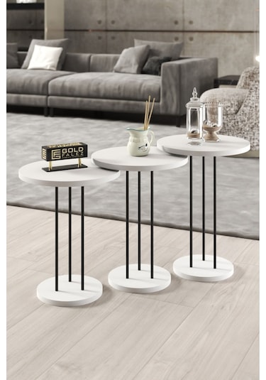 Zigon Sehpa Terra Beyaz