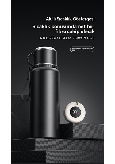 Erkekler İçin 316 Tam Çelik Termos Bardak Sıradan 600ml Çelik