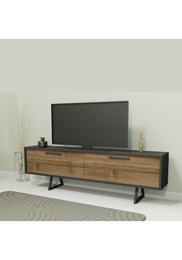 Lagomood Nova Tv Ünitesi Antrasit Ceviz