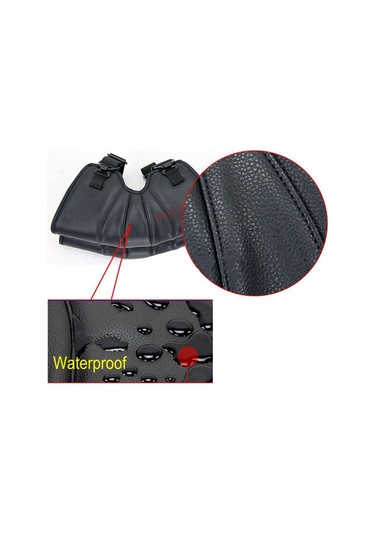 Jms Soğuk Geçirmez Ayarlanabilir Pu Deri Sıcak Koruyucu Motosiklet Kneepad Diz Pedleri Siyah
