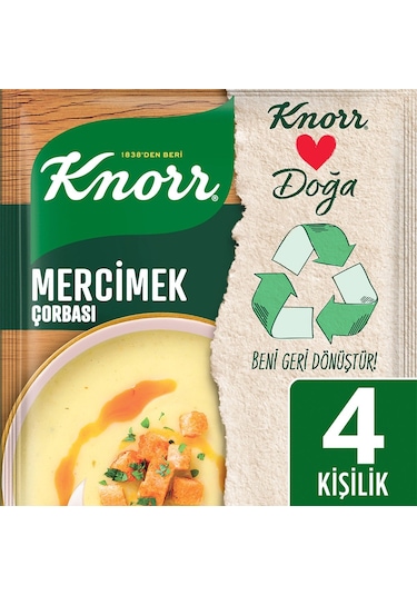 Knorr Süzme Mercimek Çorbası 10 x 76 G