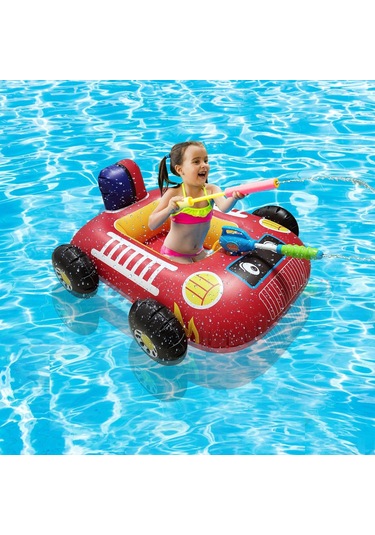 Suntek Çizgi Film Araba Tasarımı Çocuk Havuzu Arka Bahçe Yaz