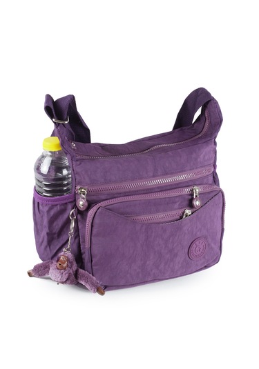Krinkıl Çok Gözlü Çapraz Kol Omuz Postacı Çantası Mor 116e Mor