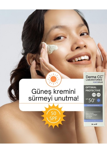 Derma CC Laboratories Forte Plus Leke Karşıtı Kolajen İçerikli Koruyucu Güneş Kremi SPF50+ 50 ML