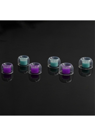 Boy Kablolu Kulaklıklar İçin Kulak İçi Değiştirilebilir Kulaklıklar Mor