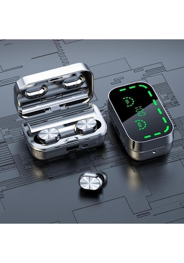 Bluetooth Kulaklık Tws5.3 Ayna Büyük Ekran Akıllı Dijital Ekran Spor Kulak İçi Kulaklıklar