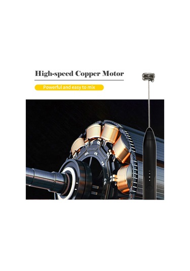 Yifomall "3 Hızlı Usb Şarjlı Paslanmaz Çelik Süt Köpürtücü - Sessiz Motorlu Pratik Mutfak Aleti" Beyaz