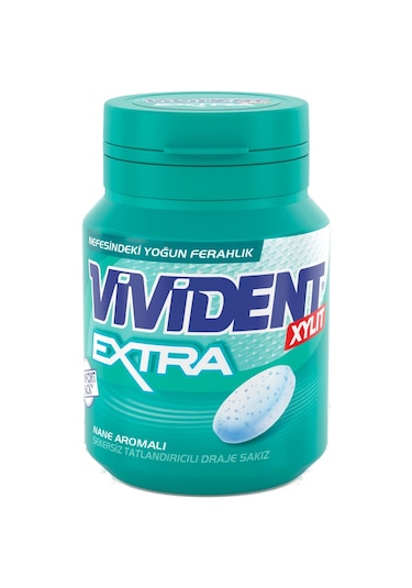 Vivident Comfort Bottle Extra Nane Aromalı Sakız 12 x 66 G