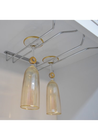 Krom 2 Bölmeli V Bardaklık Kadehlik