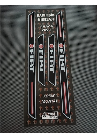 Fiat Marengo Piano Black Kapı Eşiği 4'lü Set
