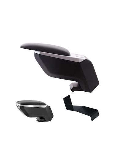 Hyundai İ20 2015 Delmesiz Çelik Ayaklı Gri-siyah Kolçak Kol Dayama