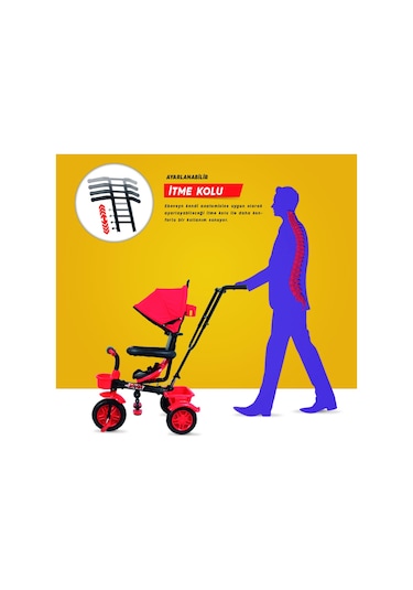 Rival RV501 Hiper Bike Kontrollü 3 Tekerlekli Bisiklet