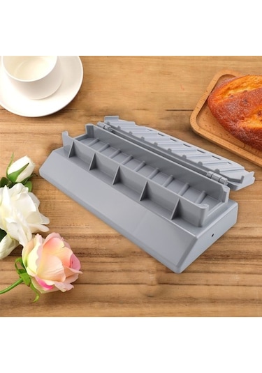 Wealthglow Büyük Kebap Makinesi, Gri Plastik Kabab, Manuel Kabob Kalıbı, Barbekü Şişleri Uçlar Yok 89kpo9