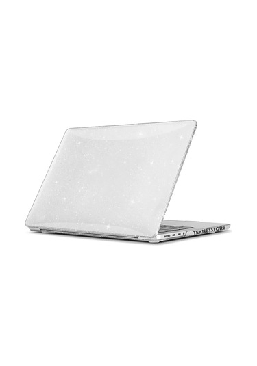 Macbook Uyumlu Pro 14 İnç M4/pro/max A3401 A3112 A3185 Uyumlu Şeffaf Kılıf Koruyucu Parlak Kapak Simli
