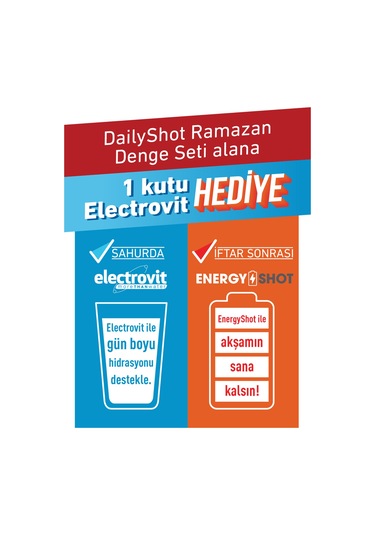 Hangover Shot Ramazan Denge Seti 2x Electrovit + 1x Energyshot