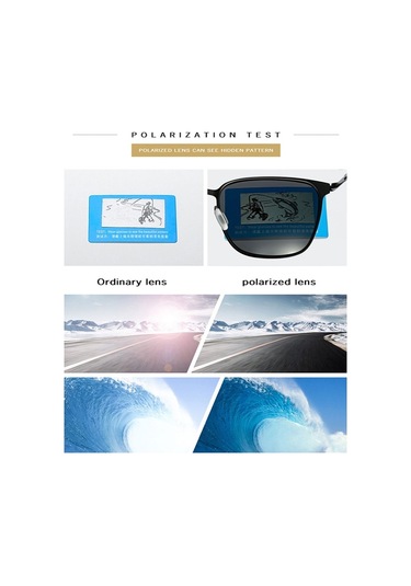 Cbtx Uv 400 Kare Şeklinde Erkek Güneş Gözlüğü Siyah - Gri