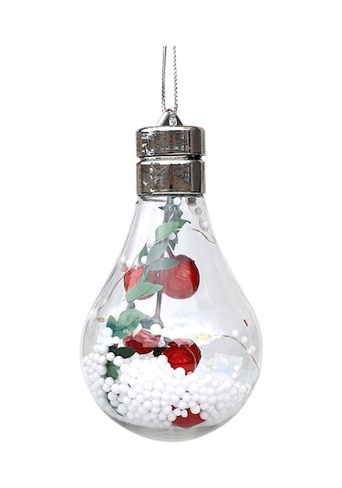 Konesam Islak Ve Kuru Ortamlar İçin Dayanıklı Plastik Led Askı Lambası - Noel, Parti, Bahçe Dekorasyonu Sıcak Beyaz Işık