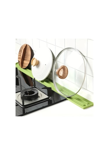 Maxaccess Gri Mutfak Düzenleyici Kaymaz Saklama Paspası Çok Amaçlı Kapak Kaşık Kurutucu Gri
