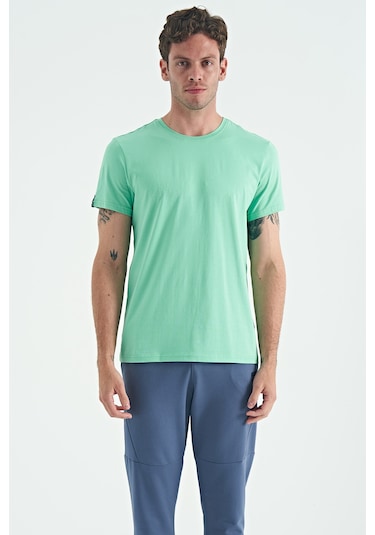 Air Jones Tommy Life Calvin Su Yeşili Basic Erkek T-shirt - 88245 SU YEŞİLİ