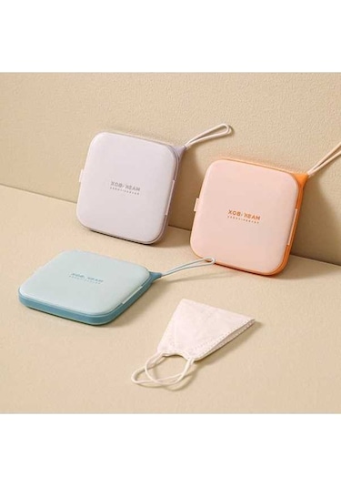 Dancemonkey 5'li Taşınabilir Masak Saklama Kutusu - Pp Plastik, Hafif Kullanımı, Çeşitli Maskeler İçin Gök Mavisi Gök Mavisi