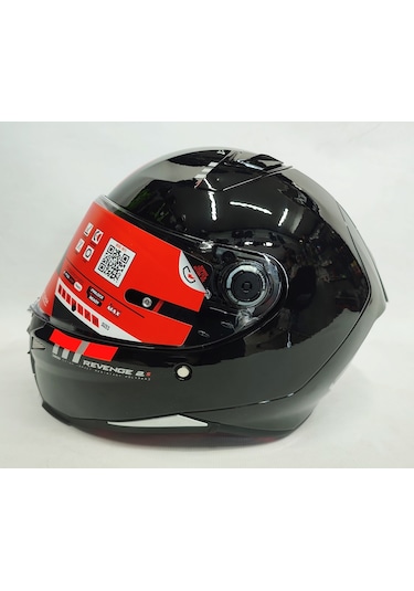 Mt Revenge 2 Solid A11 Şeffaf Vizörlü Kask Parlak Siyah