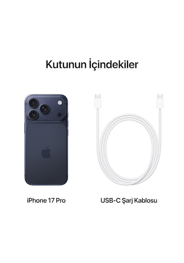 Apple iPhone 17 Pro 1 TB (Apple Türkiye Garantili)