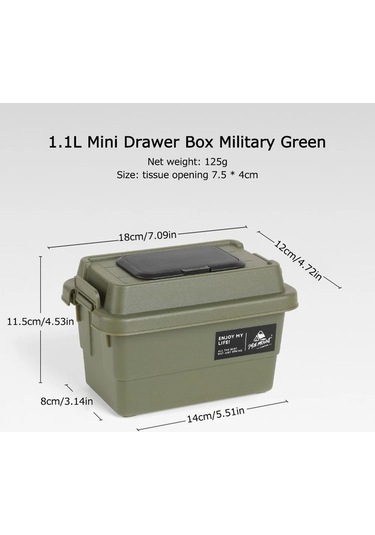 Maoyaya Çok Fonksiyonlu 1.1l Taşınabilir Açık Saklama Kutusu, Peçetelik, Çok Renkli Çok Renkli