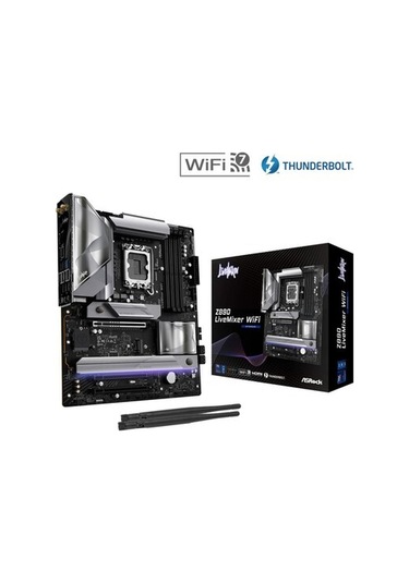 Asrock Z890 Livemixer Wifi Atx Anakart Intel Lga1851, Ddr5, Gen5 M.2 Ssd, 8k 60hz Hdmı, Wifi 7 Anakart