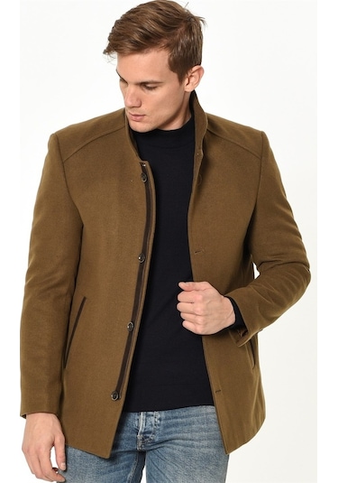 Plt8327 Dewberry Erkek Palto Camel