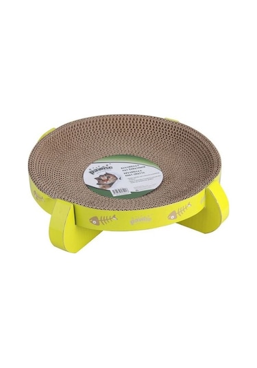 Pawise Karton Kedi Tırmalama Yuvarlak 34 x 34 x 9 CM