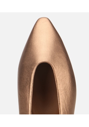 Hotiç Kadın Deri Bronz Sivri Burunlu Babet 01ayh316500a470 01ayh316500a470 Bronz