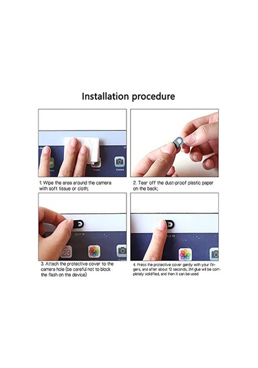 Gajeena Kamera Gizlilik Kapağı 3 Adet Beyaz - İnternet Gizliliğini Sağlar - Telefon, Dizüstü Bilgisayar, Tablet Uyumlu - Ultra İnce Abs Malzeme
