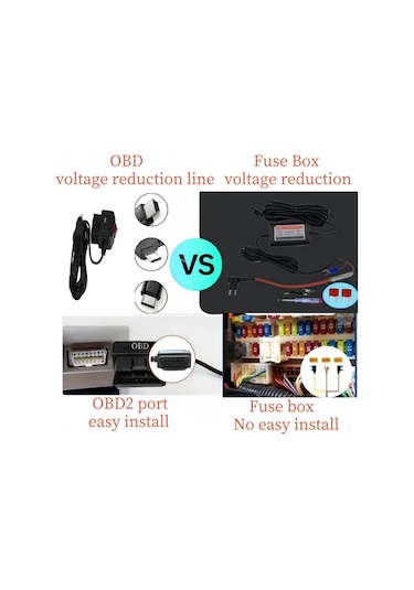 Xuweiwei Usb Mini Interface Obd2 Adaptör 35 Metre Usb C Obd2 Kablosu 24 Saat Kamera Şarj Aleti 12-24v 5v3a